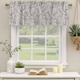 thumbnail image 2 of 2 Pack Valances for Window, Black Grey Branches Short Curtains for Kitchen Bedroom Living Room, Vintage Art Farmhouse Rod Pocket Small Window Treatment Valance Drapes 60 x 18 Inch, 2 of 8