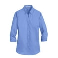 thumbnail image 5 of Port Authority Ladies 3/4 Sleeve SuperPro Twill Shirt-4XL (Ultramarine Blue), 5 of 6