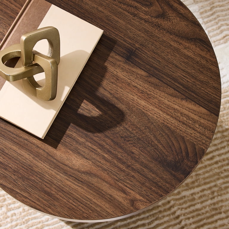 Better Homes & Gardens Lillian Fluted Coffee Table, Walnut Finish