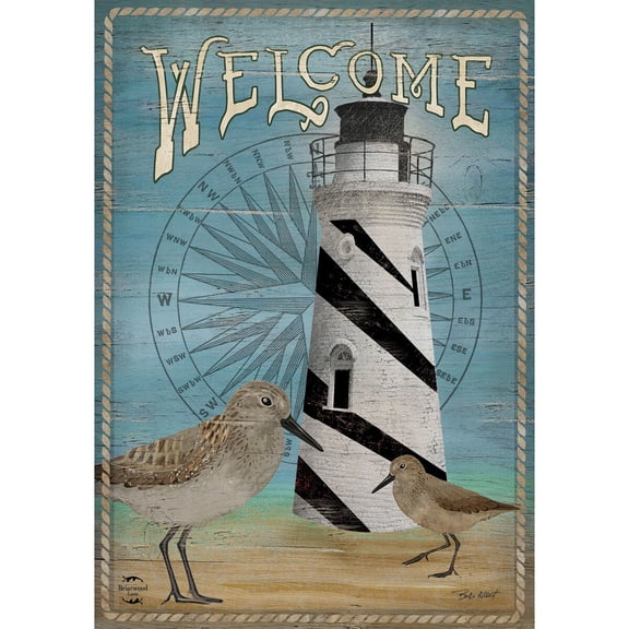 Briarwood Lane Everyday Garden Flag 12x18 For Outdoor Welcome Lighthouse Garden Flag Flags For Outside