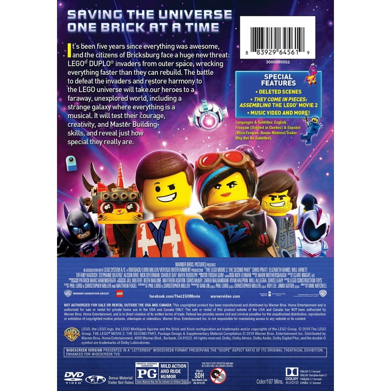 The LEGO Movie 2 (Special Edition) DVD, Animation Adventure