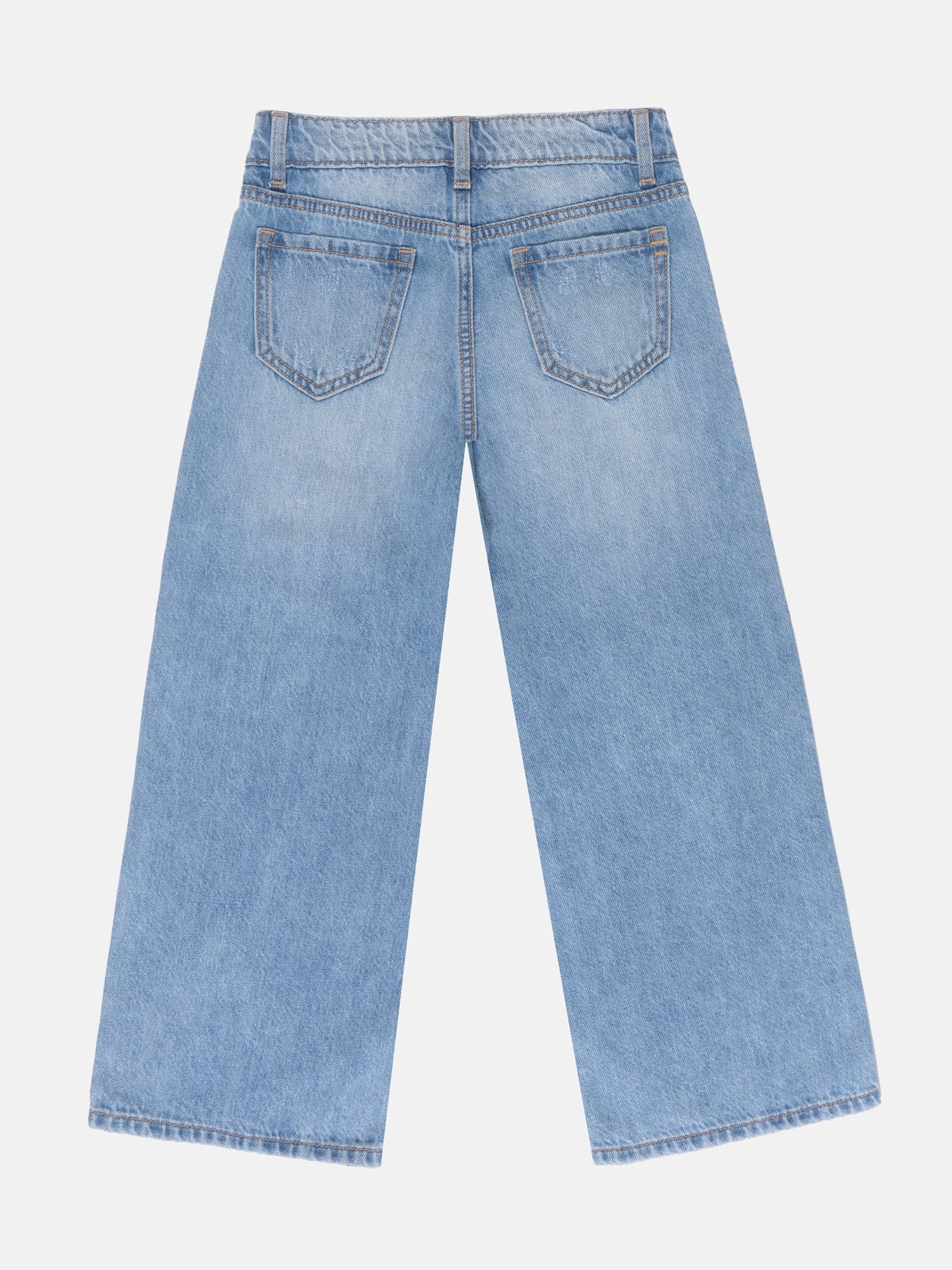 Wonder Nation Girls Baggy Wide Leg Jeans, Sizes 5-18