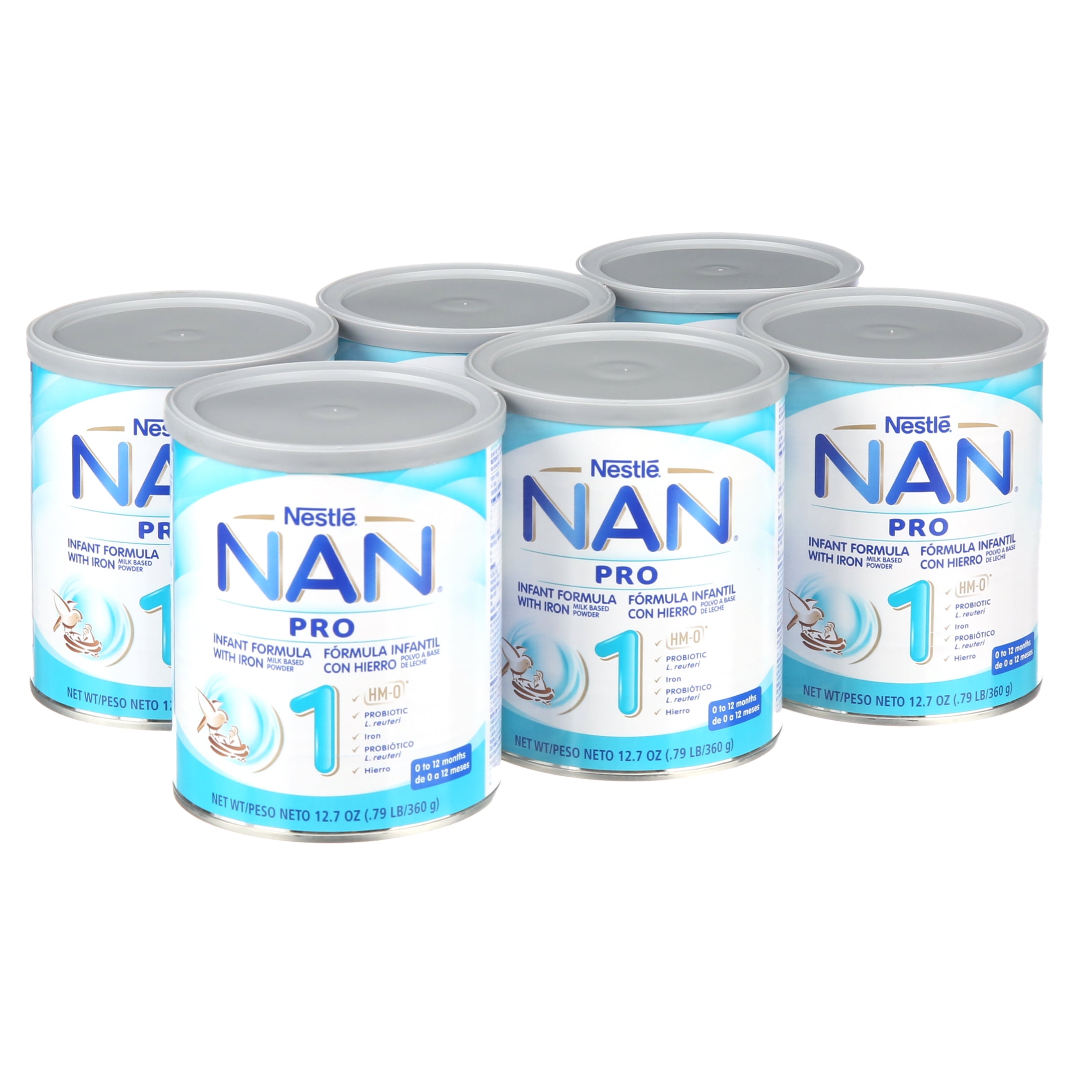  Nestlé NAN SUPREMEpro 2, fórmula de seguimiento prémium para  bebés, 6 a 12 meses, 28.22 oz : Bebés