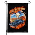 thumbnail image 1 of Hot Rod Muscle Classic Car Feeling Heat Steer Skull Garden Yard Flag, 1 of 4