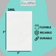 thumbnail image 2 of 2Mil Clear Flat Open Top Poly Bags LDPE Packaging - 3"X3" & (100 Bags), 2 of 7