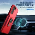 thumbnail image 4 of Galaxy S21 Case, 360 degree Rotate Ring Stand Rugged Lightweight Slim Impact-Resistant Full Body Shockproof Protective Bumper Case For Samsung Galaxy S21,Rose + Red, 4 of 8