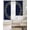 Blue, variant on Christmas Snowflake Blackout Curtains for Bedroom, Thermal Window Treatment, Yellow White Xmas Snow Navy Blue Vintage Grommet Top Blackout Draperies and Drapes for Basement 27.5"x39" 2 Panels