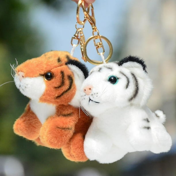 White tiger shop keychain