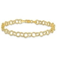 thumbnail image 3 of Primal Gold 10 Karat Yellow Gold Triple Link Charm Bracelet, 3 of 5