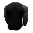 thumbnail image 3 of WREESH Men's Long-Sleeve Raglan Gym Shirt Muscle T-Shirts Active Sports and Casual Wear Pullover Top Black, 3 of 5