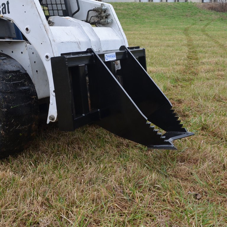 HeavyDuty Tree And Bush Grubber Universal Skid Steer Quick, 41 OFF
