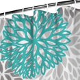 thumbnail image 3 of Orange Floral and Petal Pattern Shower Curtain 36"x72" ,Bathroom Decorative Shower Curtains Set with 12 Hooks,Modern Waterproof Washable Shower Curtain, 3 of 6