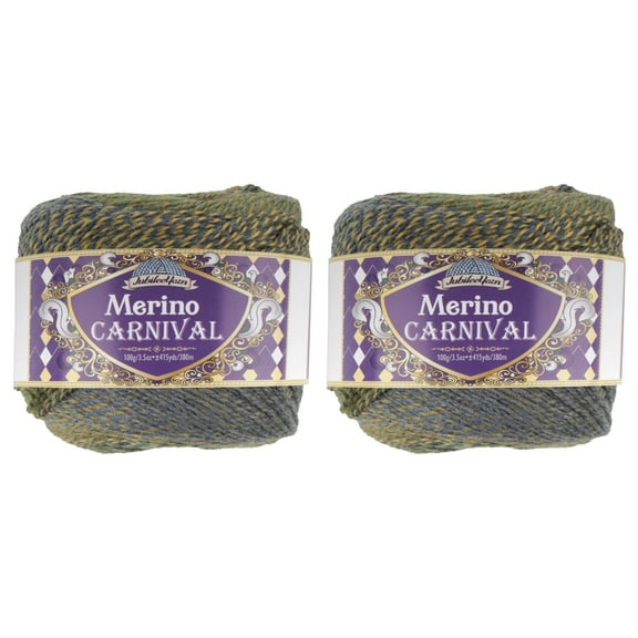 JubileeYarn Merino Carnival Yarn - Ombre Sport Weight Merino Wool - 100g/Cake - Gnaga - 2 Cakes