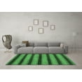 thumbnail image 3 of Ahgly Company Indoor Square Abstract Emerald Green Modern Area Rugs, 5' Square, 3 of 4