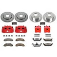 thumbnail image 2 of PowerStop Front and Rear Z36 Truck & Tow Brake Pad and Rotor Kit with Red Powder Coated Calipers Fits: FORD Select Models KC3166-36, 2 of 4