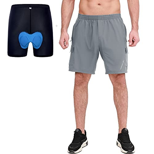 Men's 3D Padded Mountain Bike Shorts Lightweight MTB Cycling Baggy Underwear Men's 3D Padded Mountain Bike Shorts Lightweight MTB Cycling Baggy Underwear