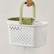 thumbnail image 4 of Cesta de lavado portátil de plástico | Organizador de baño multicolor con separación entre húmedo y seco, diseño transpirable, material grueso y duradero | Soporte para artículos de tocador de, 4 of 5