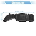 thumbnail image 3 of 1Pcs Front Right Bumper Bracket for Hyundai Accent 2012-2017 86514-1R000 Plastic Black, 3 of 7