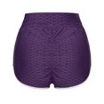 thumbnail image 4 of QLEICOM Womens Athletic Shorts, Plus Size Shorts, Basic Slip Bike Shorts Compression Workout Leggings Pants Yoga Shorts, Running Shorts, Comfy Beach Shorts, Cycling Shorts Purple L, 4 of 4