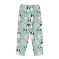 thumbnail image 3 of Lsque Colorful Dog Print Women's Pajama Pants, Lounge Pant - Comfortable Home Wear,Elastic Waistband, Stylish Design-XX-Large, 3 of 9