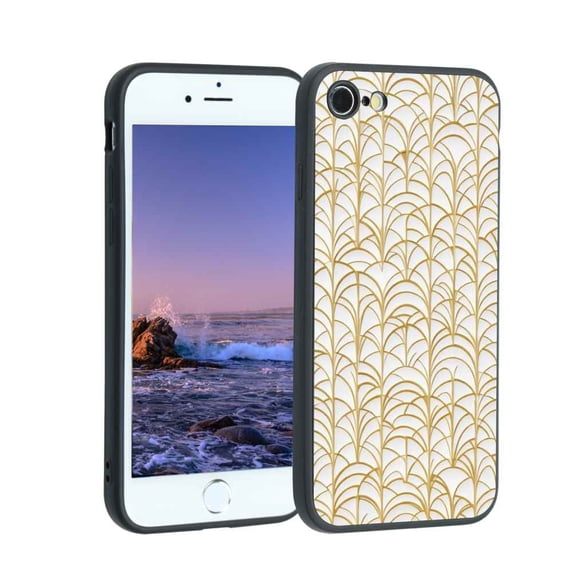 Abstract-boho-3 Phone Case, Degined for iPhone 7 Case Men Women, Flexible Silicone Shockproof Case for iPhone 7