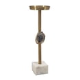 thumbnail image 4 of A&B Home Marble & Agate Pillar Holder - 4.5" x 4.5" x 15.2" - Gold/White, 4 of 5