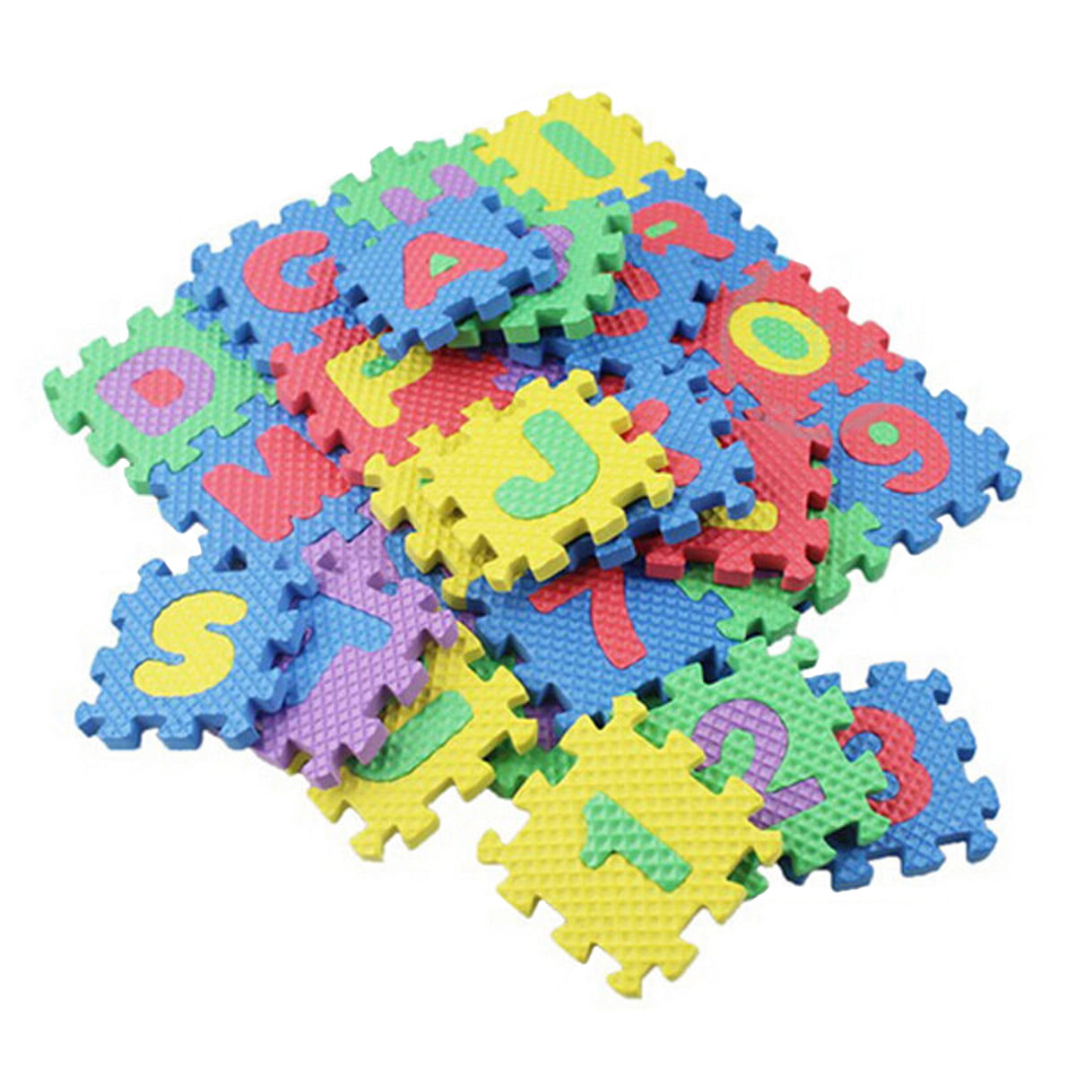 36pcsUnisex Mini Puzzle Kid Educational Toy Alphabet Letters Numeral Foam Mat WU