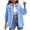 Sky Blue, variant on Rutainlusire Womens Fashion Daily Buttoned Hooded Jackets 2026 Denim Jacket Women's Solid Color Loose Jacket Perforated Long Sleeved Women's Denim Shirt Detachable Hooded Jacket