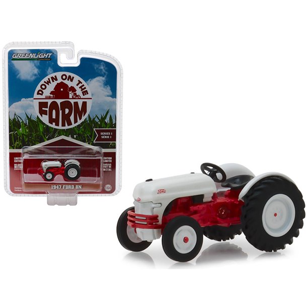 1947 Ford 8n Tractor White And Red Down On The Farm Series 1 1 64 Diecast Model By Greenlight Walmart Com