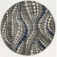 thumbnail image 2 of Radici USA 3795 Iseo Contemporary Gray Geometric Area Rug (7'10" Round), 2 of 2
