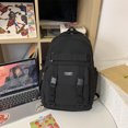 thumbnail image 1 of Mochila Mujer Moda Simple Mochilas Escolares Gran Capacidad para Vacaciones (Negro) Sywqhk Para Estrenar, 1 of 8