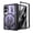 Purple, variant on Decase Heavy Duty Shockproof Case for Samsung Galaxy Z Fold 8 with Kickstand Magnetic Hinge Protection Matte Armor Cover, Black