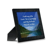 In Him I Trust, Gifts with Scripture, Christian Picture Frame, Psalms 91:2, 8620CH