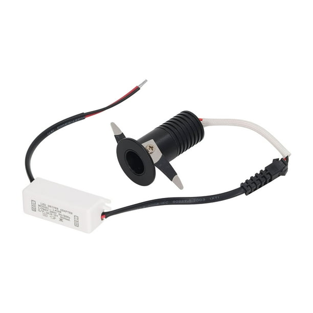 Foco LED empotrable de 3 W, minifoco para debajo de gabinetes, luces empotrables con controlador LED para cocinas, gabinetes, techos, CA 85-265 V, luz natural de 4000 K