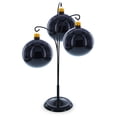 thumbnail image 2 of 3-Arm Botanical Style Black Painted Metal Ornament Display Stand 12 Inches (Poland), 2 of 4