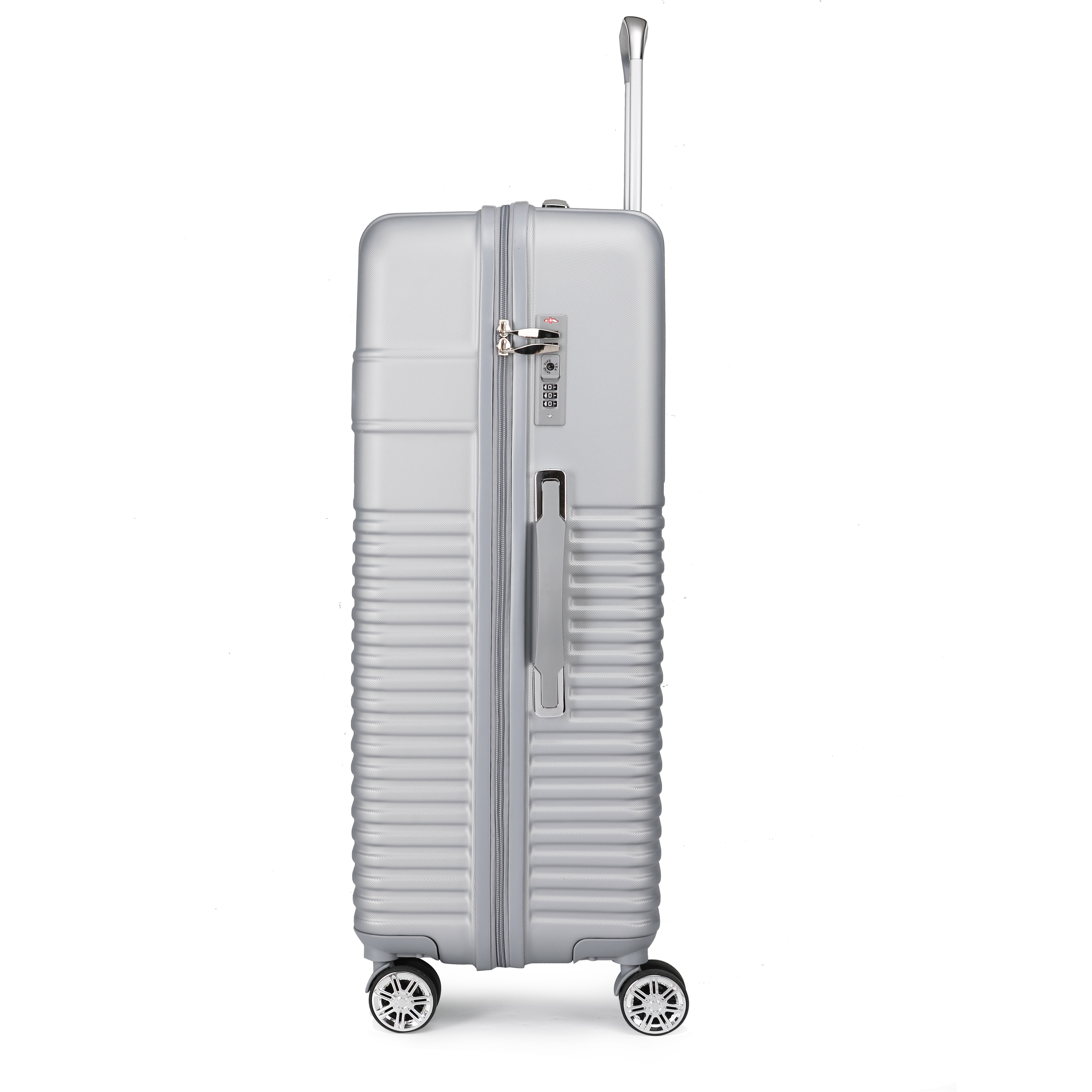 MKF Collection Mykonos Extra Large & Large Hardside Luggage 2 pcs, Luxurious Travel Suitcase by Mia K - Navy
