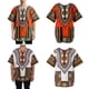 thumbnail image 1 of 2 Uds. de Dashiki para Hombre, Ropa con Estampado de affricano, Kaftan Poncho Yinane vestidos africanos para mujer, 1 of 8
