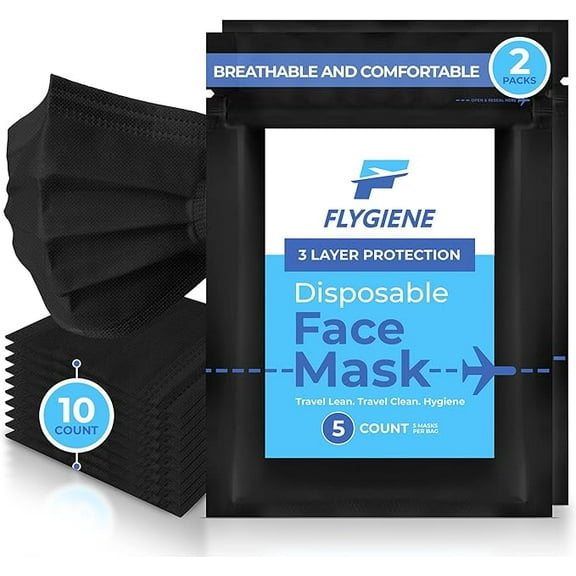 BLK Disposable Face Mask Pack of 5