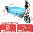 thumbnail image 4 of Electric Scooter 10.5Ah, up to 19MPH and 20Miles 8.5" Solid Tires Portable Commuting Scooter, 4 of 7