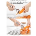 thumbnail image 3 of Julienne Peeler, 2 en 1 Peeler Acero inoxidable ergonómico para fruta de Melón de Zanahoria, 3 of 7