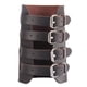 thumbnail image 2 of Brazalete ancho Zulema de Cuero Metal Liso marrón, 2 of 7