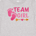 thumbnail image 4 of Inktastic Team Girl Pink Footprints and Arrow Boys or Girls Baby T-Shirt, 4 of 5