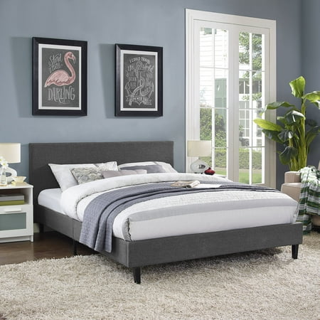 Modern Contemporary Urban Design Bedroom Queen Size Platform Bed Frame ...