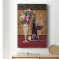 thumbnail image 6 of Vintage Flowers and Wine I Premium Gallery Wrapped Canvas - Ready to Hang, 6 of 9