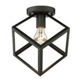 thumbnail image 5 of Golden Lighting Cassio 1-light Flush Mount in Matte Black, 5 of 6