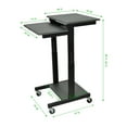 thumbnail image 2 of Luxor Office Desk Adjustable Height Presentation Workstation - Gray, 2 of 7