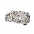 thumbnail image 2 of Purple Grey Botanical Sofa Covers for 2-3 Cushion Couch L-Shaped Sectional, Rustic Country Spring Floral Summer Leaf Washable Sofa Covers Slipcover for Living Room, Couch Cover Blanket 71"x134", 2 of 9