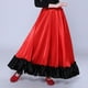 thumbnail image 4 of Falda de paso doble matado española para niñas, disfraz de flamenco, baile latino, actuación en el escenario, falda con dobladillo con volantes y gran vuelo, ropa de baile, 4 of 5