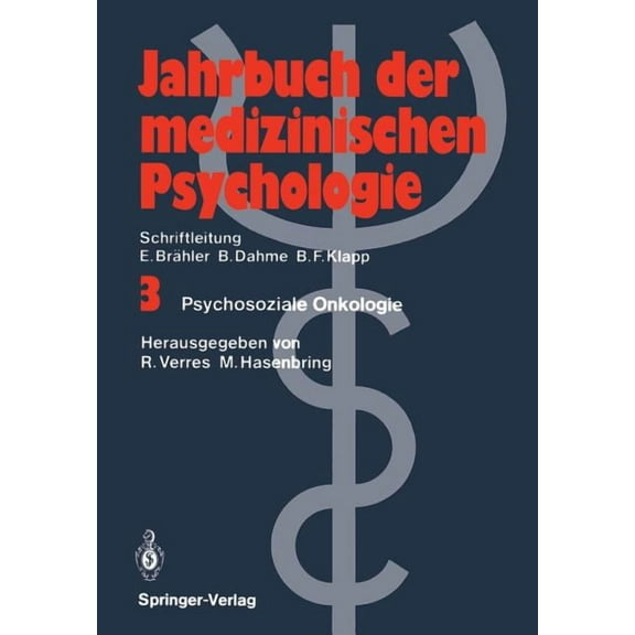 Jahrbuch Der Medizinischen Psychologie Psychosoziale Onkologie, Book 3, (Paperback)