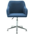 thumbnail image 2 of vidaXL Chaises de Salle à Manger Pivotantes 2 Pcs Tissu Bleu, 2 of 5